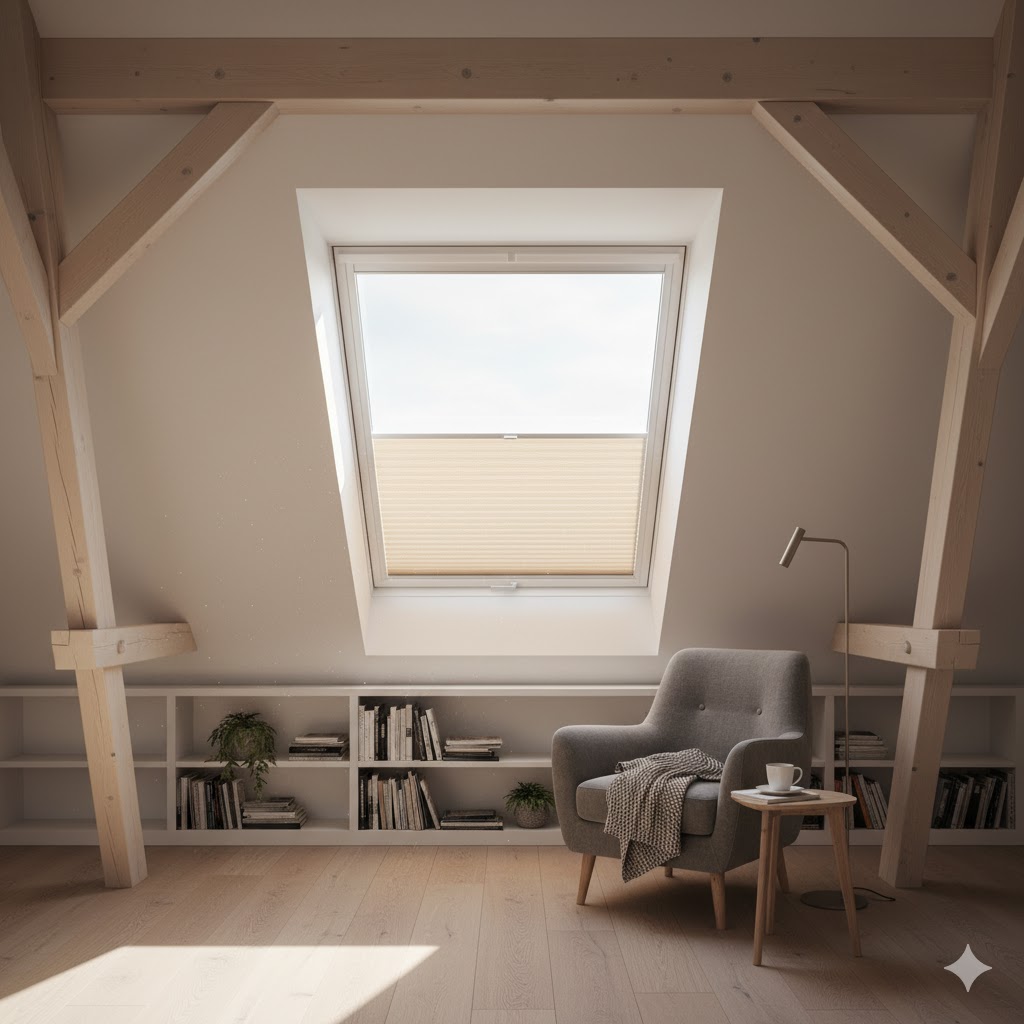 Fenêtre de toit Velux dans des combles