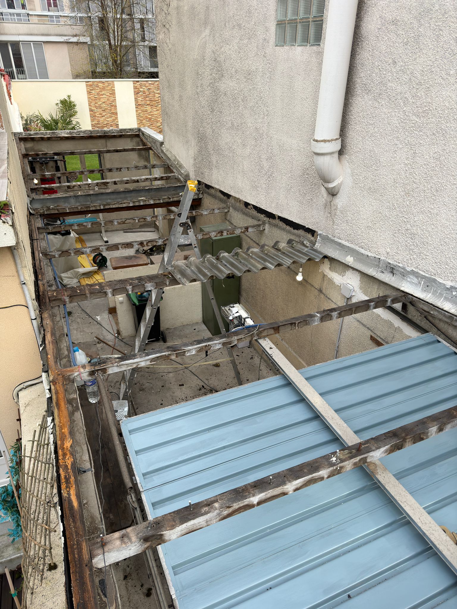 Réparation de fuite toiture